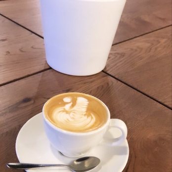 Ki Coffee - Cap with almond milk - Coffee & Tea Near Me - Beaverton, Oregon