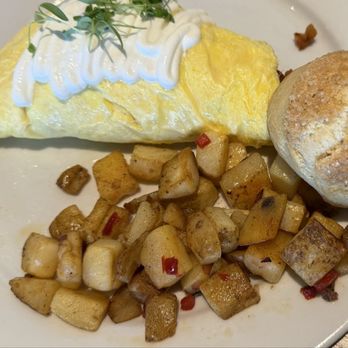 The Cottage - Omelette with scone and potatoes - New American Near Me - Encinitas, California