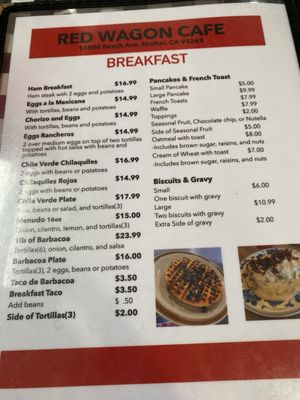 Menu photo 3 The Red Wagon Cafe Shafter, CA