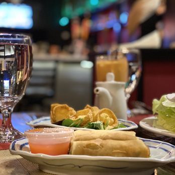 Koi Asian Bistro - 3 Pieces Crispy Spring Rolls and crab Rangoon - Asian Fusion Near Me - Greenville, South Carolina