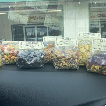 Garlic World - Variety of dried fruit & nuts - Specialty Food Near Me - Gilroy, California Garlic World - Variety of dried fruit & nuts - Specialty Food Near Me - Gilroy, California