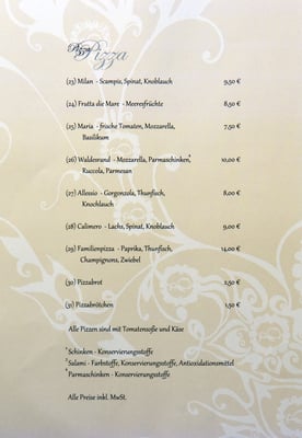 Menu photo 1 Pizzeria Calimero Herford, NW