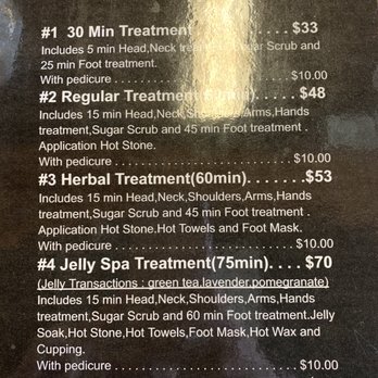 Foot Treatment Spa - Menu - Reflexology Near Me - Norfolk, Virginia