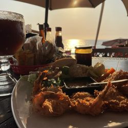 Canto del Mar - Coconut shrimp and view
