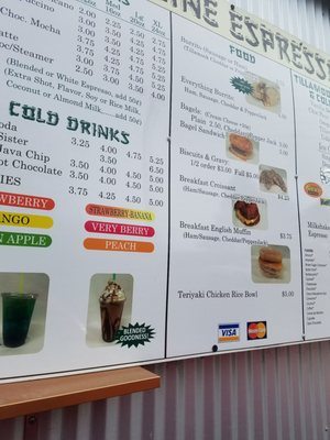 Menu photo 1 Skyline Espresso Tillamook, OR