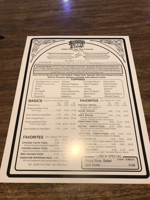 Menu photo 1 Pagliai's Pizza Carbondale, IL Menu photo 1 Pagliai's Pizza Carbondale, IL