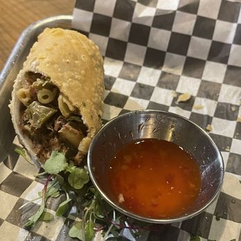7th + Grove - Mac and cheese egg roll - Southern Near Me - Tampa, Florida
