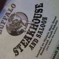 Buffalo Steakhouse - Menu cover . . . derrrr