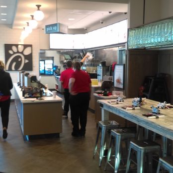 Chick-fil-A - The front table and ordering counter. - Fast Food Near Me - Saint Cloud, Minnesota