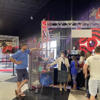 Defy - Waiting in a long line for birthday party checkin while the other staff do NOTHING. or check us in at another register. - Trampoline Parks Near Me - Ballwin, Missouri Defy - Waiting in a long line for birthday party checkin while the other staff do NOTHING. or check us in at another register. - Trampoline Parks Near Me - Ballwin, Missouri
