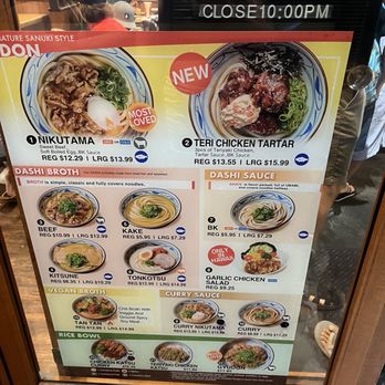 Marugame Udon - menu - Japanese Near Me - Honolulu, Hawaii Marugame Udon - menu - Japanese Near Me - Honolulu, Hawaii