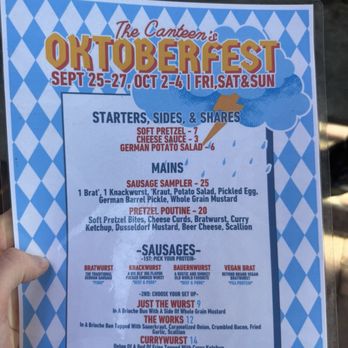 The Canteen - Oktoberfest Menu! - Seafood Near Me - Provincetown, Massachusetts The Canteen - Oktoberfest Menu! - Seafood Near Me - Provincetown, Massachusetts