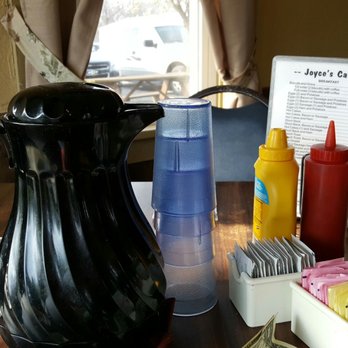 Joyce's Cafe - a black pitcher on a table - Breakfast & Brunch Near Me - Vernon, Illinois