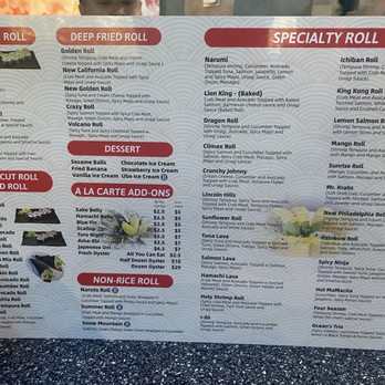 Narumi Sushi - Backside menu - Japanese Near Me - Rancho Cordova, California Narumi Sushi - Backside menu - Japanese Near Me - Rancho Cordova, California