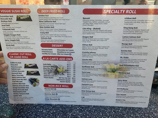 Menu photo 6 Narumi Sushi Rancho Cordova, CA Menu photo 6 Narumi Sushi Rancho Cordova, CA