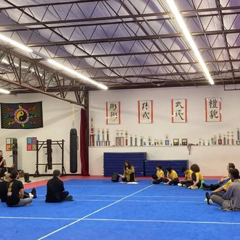 East Cloud Kungfu - Master Imari giving her opening speech during the 5 year anniversary open house - Chinese Martial Arts Near Me - Raleigh, North Carolina