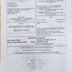 Hasty's Restaurant - Menu
