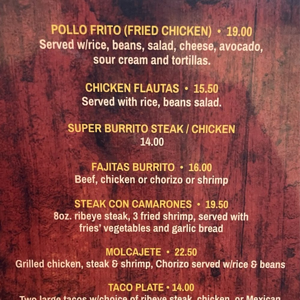 America's House - Menu 1/17/2024 - Italian Near Me - San Mateo, California