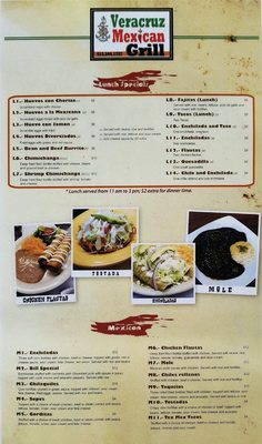 Menu photo 2 Veracruz Mexican Grill Cincinnati, OH Menu photo 2 Veracruz Mexican Grill Cincinnati, OH