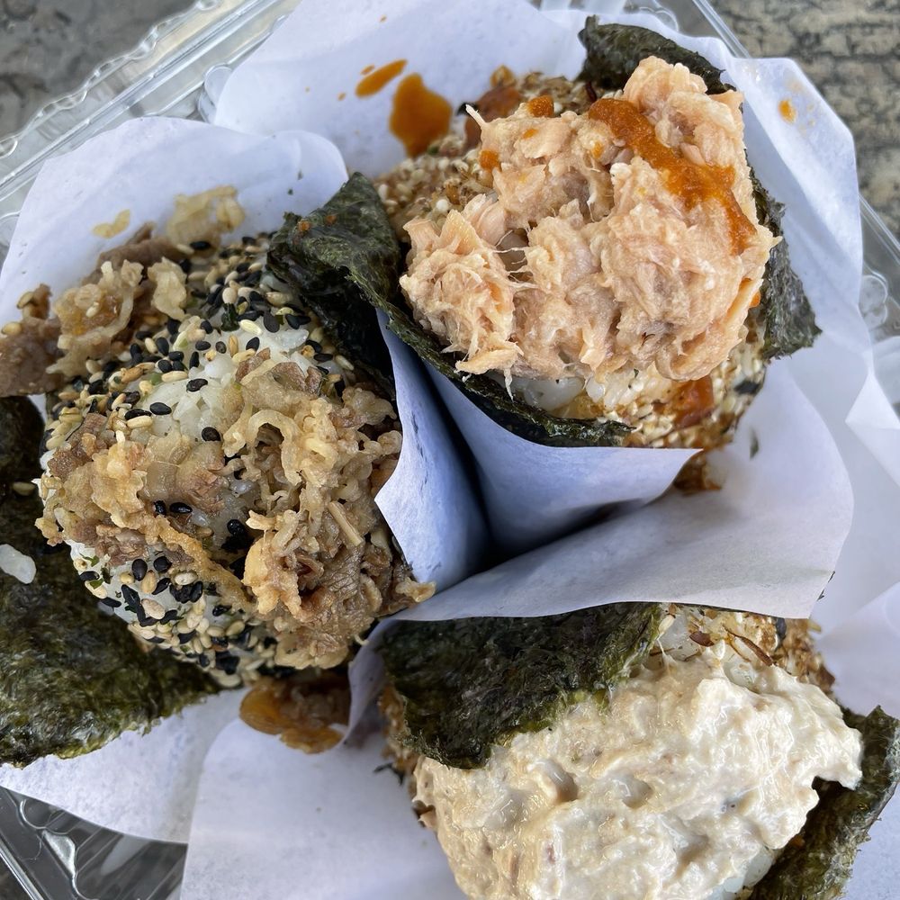OniGuru - OniGuru Rice Ball Trio (TikTok: @justandyvu) - Japanese Near Me - Garden Grove, California