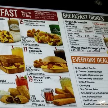 Sonic Drive-In - Burgers Near Me - Montgomery, Illinois
