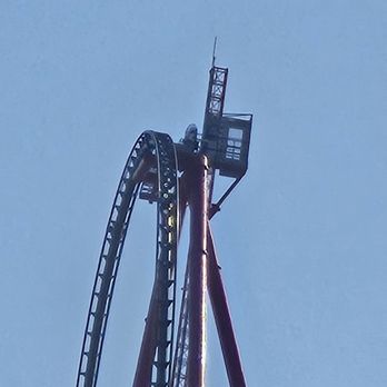 Ferrari Land - Close up photo of redforce peak i took with my phone - Amusement Parks Near Me - Vila-Seca, T