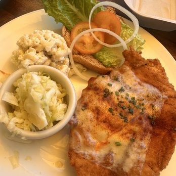 Brigit & Bernard's Garden Cafe - Schnitzel burger - American Near Me - Kahului, Hawaii Brigit & Bernard's Garden Cafe - Schnitzel burger - American Near Me - Kahului, Hawaii