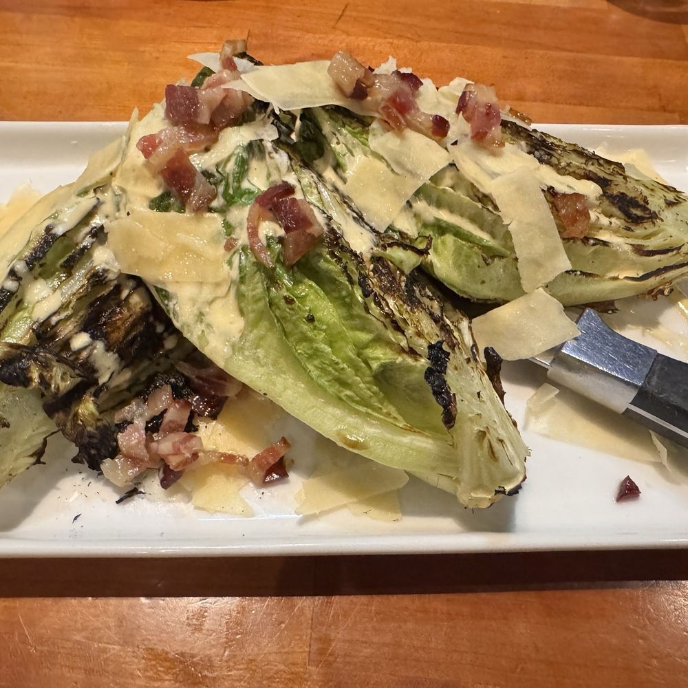 The Toasted Frog - Charred wedge Caesar salad - New American Near Me - Fargo, North Dakota The Toasted Frog - Charred wedge Caesar salad - New American Near Me - Fargo, North Dakota