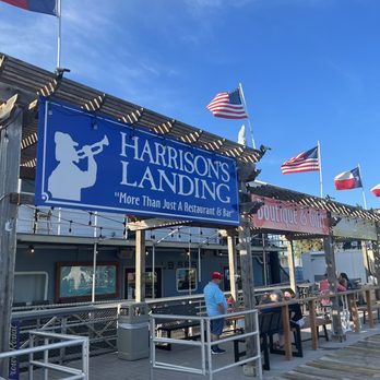 Harrison's Landing - Entrance. - Seafood Near Me - Corpus Christi, Texas
