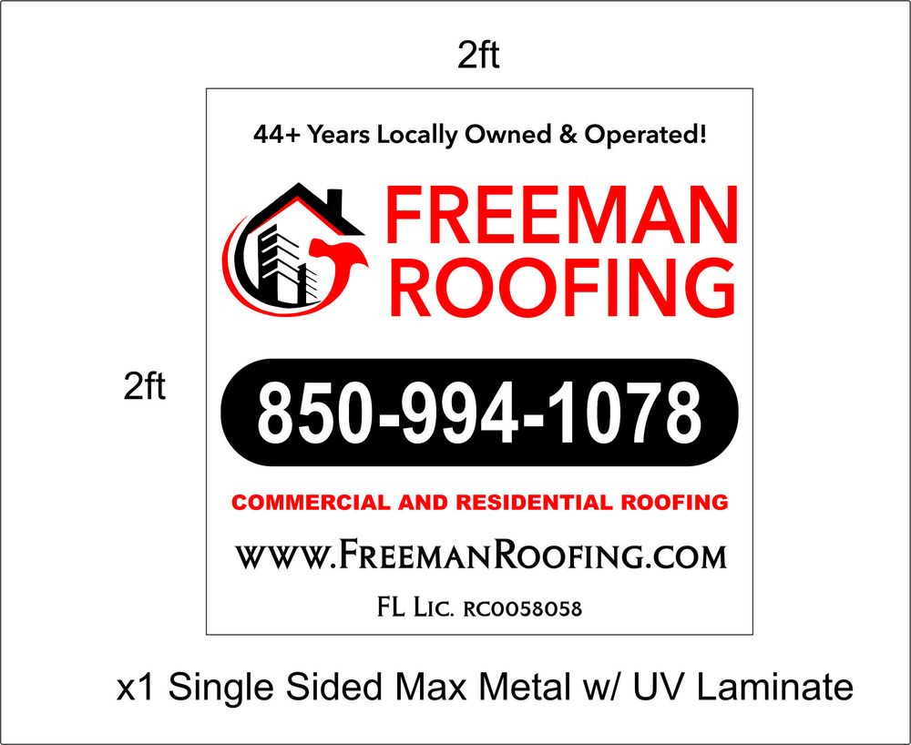 Slide of Freeman Roofing