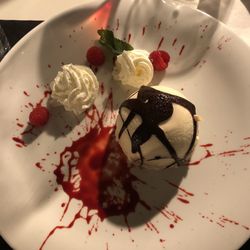 La Plage Blanche - Dôme chocolat blanc et cœur Nutella