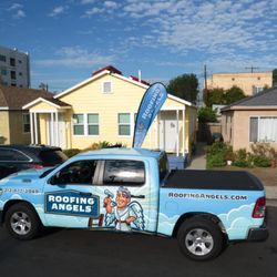 Roofing Angels - When you see this truck, it means the Angels are hard at work nearby!