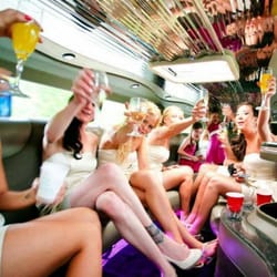 Boston Party Bus Limo - Sunday bridal shower brunch! Having a good time :-) Call us now to book one of our brand new limousine and party buses.