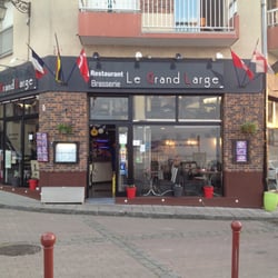 Le Grand Large - Kleines gemütliches Restaurant mit herrlichen Überblick über den Hafen von Le Treport