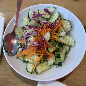 Bua Thai Kitchen - How could you not love cucumber salad a delicious crunchy treat with that sweet juice, it's my favorite - Thai Near Me - Darien, Illinois