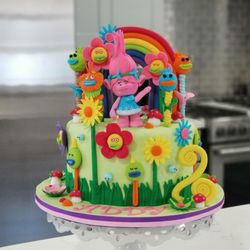 I See Cakes - Poppy troll Birthday cake