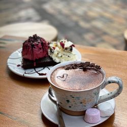 Bocky Boo Gelato - Choc brownie with fresh raspberry sorbet and A Hot Bocky Chocky.