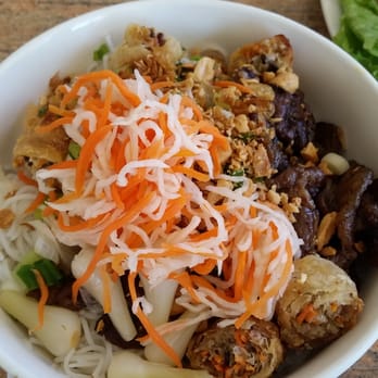 Com Tam Dat Thanh - Vermicelli with grilled beef and eggrolls - Vietnamese Near Me - San Jose, California