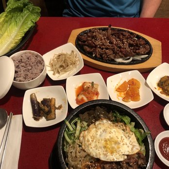 Kogane Korean Kitchen - BeeBeemBop in stone bowl, beef Bolgogi and sides. - Korean Near Me - South Ogden, Utah Kogane Korean Kitchen - BeeBeemBop in stone bowl, beef Bolgogi and sides. - Korean Near Me - South Ogden, Utah