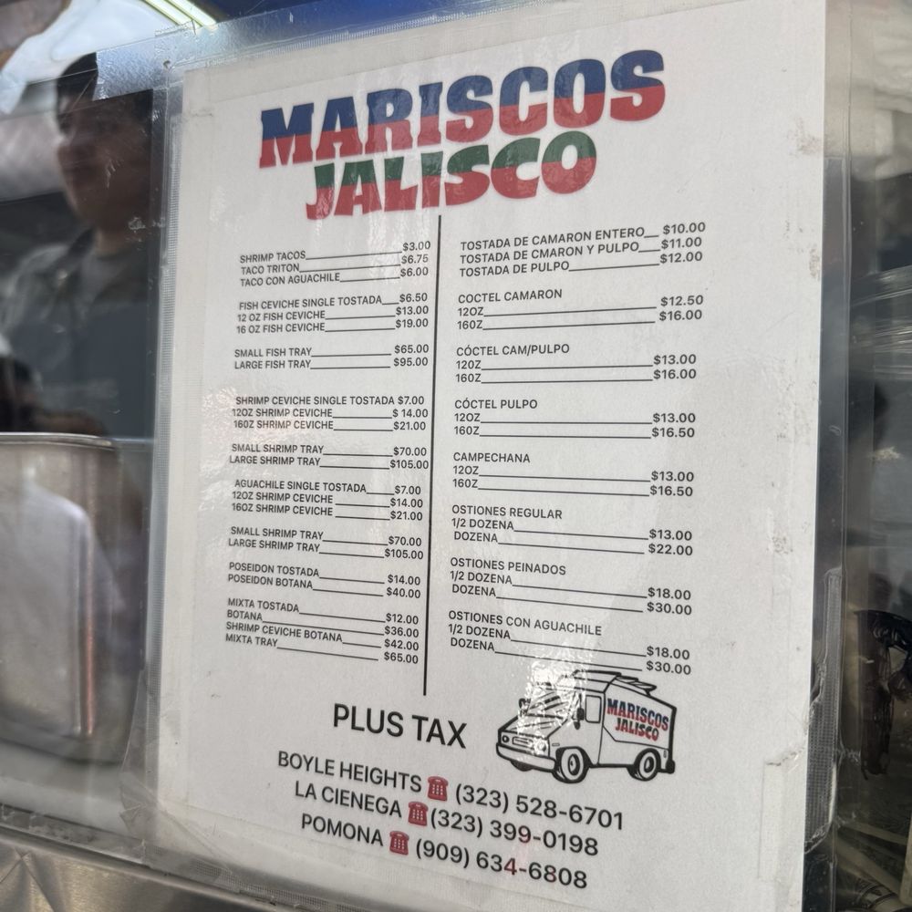 Mariscos Jalisco - menu - Seafood Near Me - Los Angeles, California
