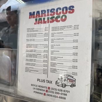Mariscos Jalisco - menu - Seafood Near Me - Los Angeles, California