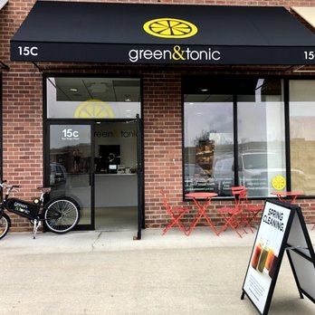 Green & Tonic - a bicycle parked in front of a store - Vegetarian Near Me - Rye Brook, New York