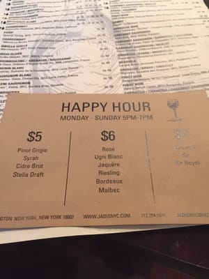 Menu photo 7 Jadis New York, NY