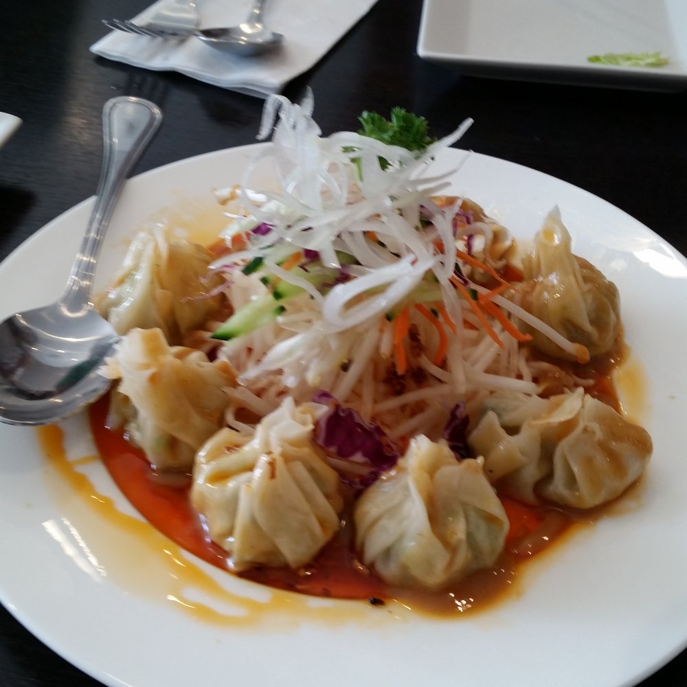 Veggie Garden - Won - tons with chili sauce - Vegan Near Me - Mountain View, California Veggie Garden - Won - tons with chili sauce - Vegan Near Me - Mountain View, California