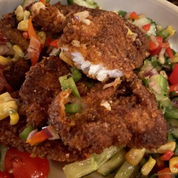 Ole Savannah Southern Table & Bar - Blackened catfish: too salty and over-fried, so sides didn't temper the fish enough - Barbeque Near Me - Kingston, New York