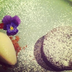 Restaurant Roji - Moelleux with ginger ice cream- to die for