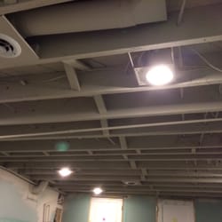 Hoch's Painting - Spray painted ceiling joists