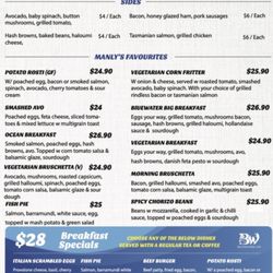 Bluewater Cafe - Breakfast Menu 11/23