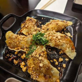 Ji Bei Chuan - dumpings in a spicy peanut sauce - Chinese Near Me - New York, New York Ji Bei Chuan - dumpings in a spicy peanut sauce - Chinese Near Me - New York, New York