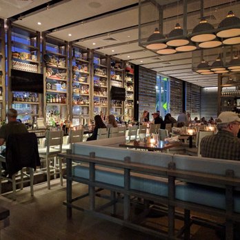Row 34 - A view of the bar and interior. - Seafood Near Me - Burlington, Massachusetts